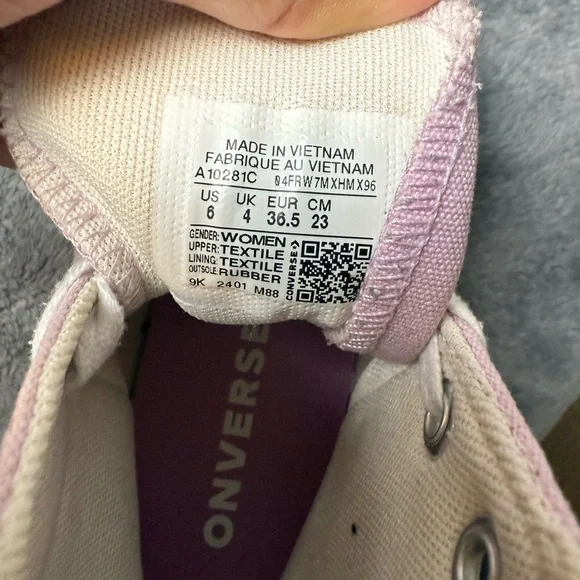 Converse Chuck‎ Taylor All Star Lift Floral High-Top Sneaker - Stardust Lilac - Picture 8 of 8